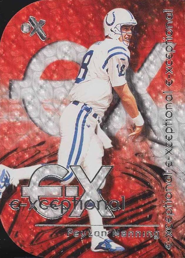 2000 Fleer E-X E-Xceptional  Peyton Manning #2 Football Card
