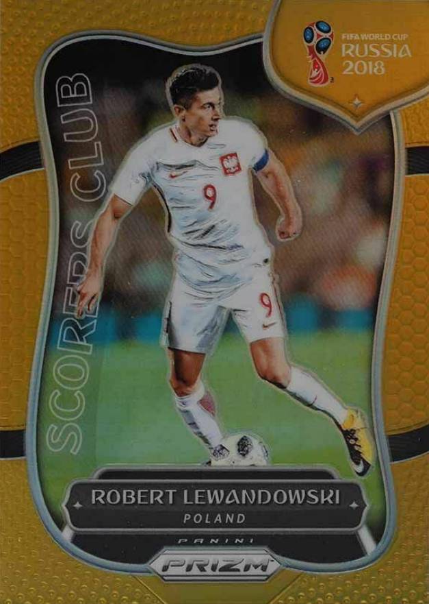 2018 Panini Prizm World Cup Scorers Club Robert Lewandowski #SC-15 Soccer Card