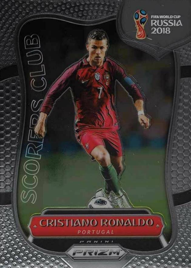 2018 Panini Prizm World Cup Scorers Club Cristiano Ronaldo #SC-16 Soccer Card