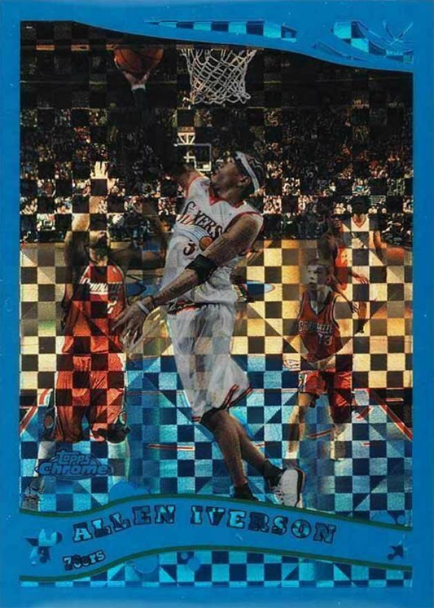 2005 Topps Chrome Allen Iverson #18 Basketball Card
