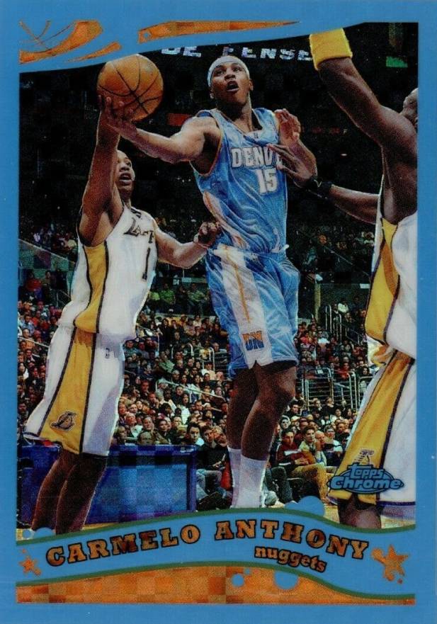2005 Topps Chrome Carmelo Anthony #71 Basketball Card