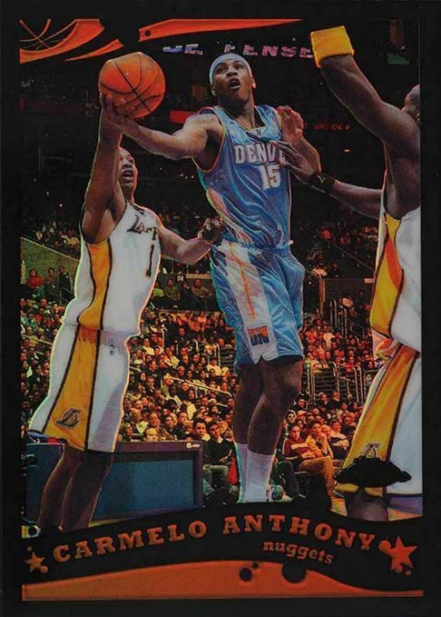 2005 Topps Chrome Carmelo Anthony #71 Basketball Card