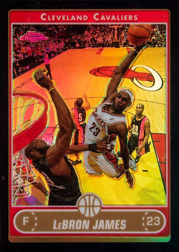 2006 Topps Chrome LeBron James #67 Basketball Card