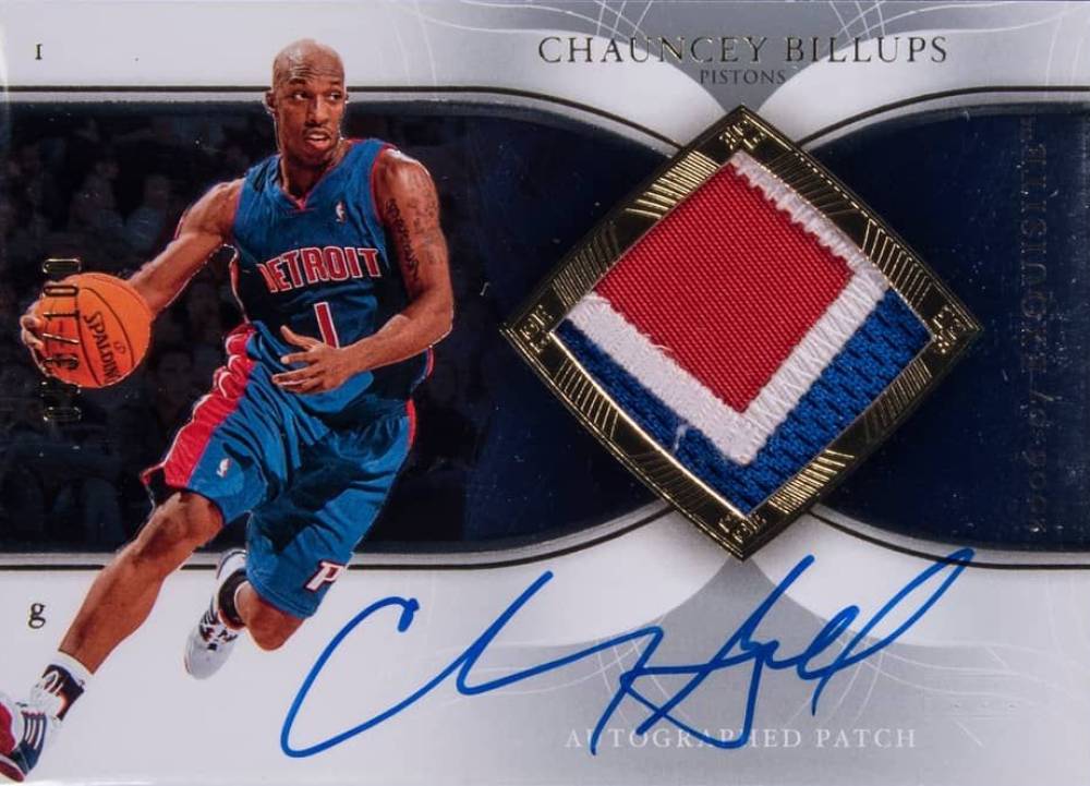 2006 Upper Deck Exquisite Collection Autographs Patches  Chauncey Billups #AP-CB Basketball Card