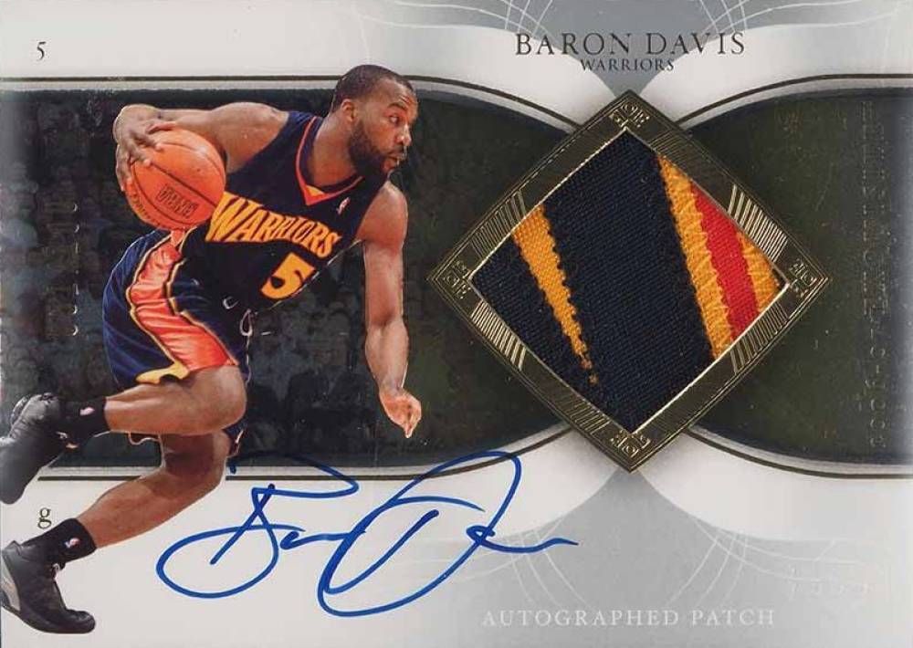 2006 Upper Deck Exquisite Collection Autographs Patches  Baron Davis #AP-DA Basketball Card