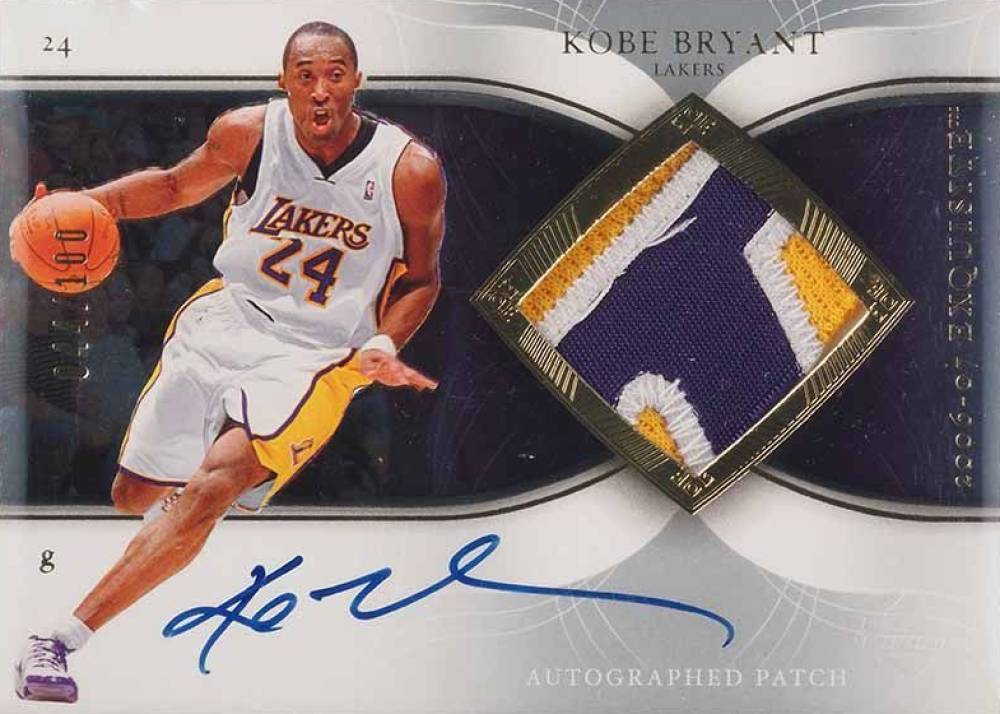2006 Upper Deck Exquisite Collection Autographs Patches  Kobe Bryant #AP-KB Basketball Card