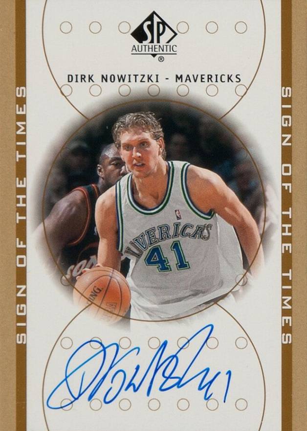 2000 SP Authentic Sign of the Times Dirk Nowitzki #DN Basketball Card