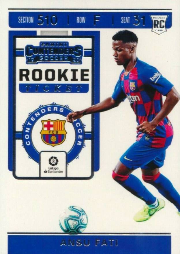 2019 Panini Contenders Rookie Ticket Ansu Fati #RT4 Boxing & Other Card