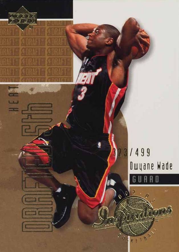2002 Upper Deck Inspirations Dwyane Wade #160 Basketball Card