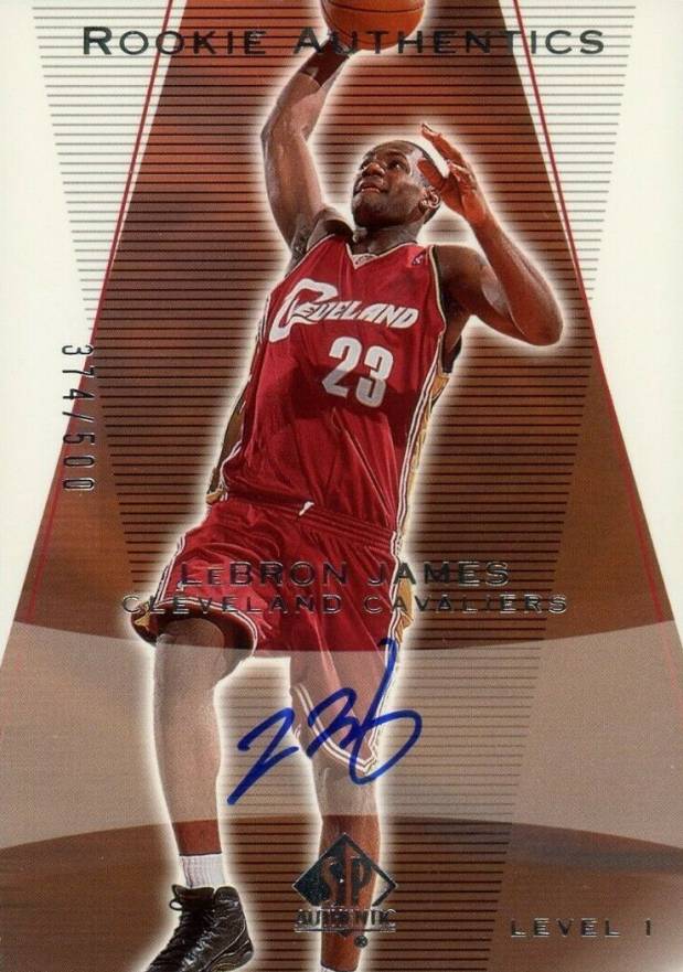 2003 SP Authentic LeBron James #148 Basketball Card