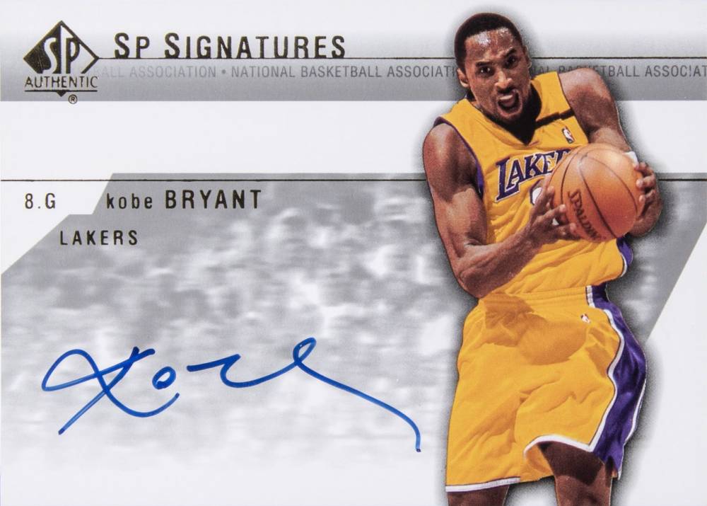 2003 SP Authentic SP Signatures Kobe Bryant #KB-A Basketball Card