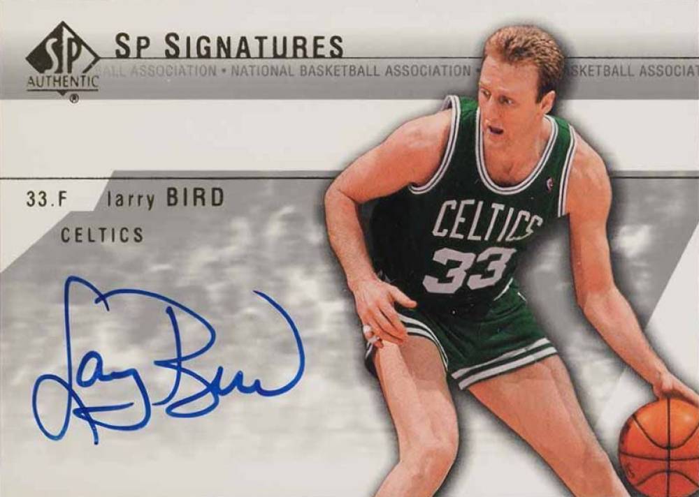 2003 SP Authentic SP Signatures Larry Bird #LB-A Basketball Card