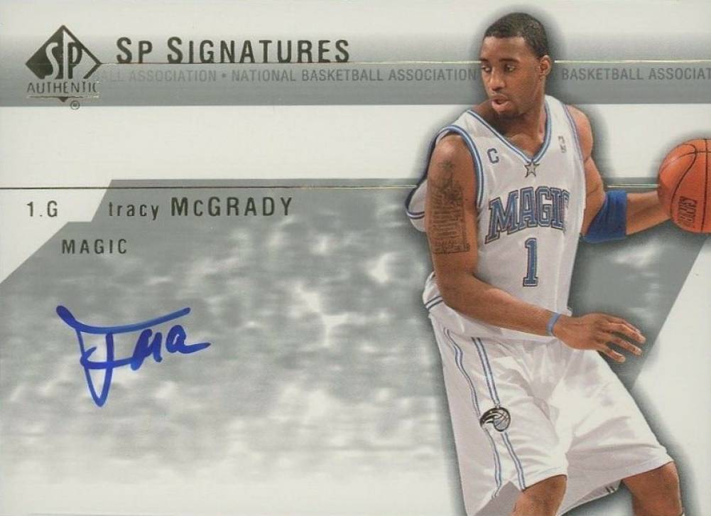 2003 SP Authentic SP Signatures Tracy McGrady #TM-A Basketball Card