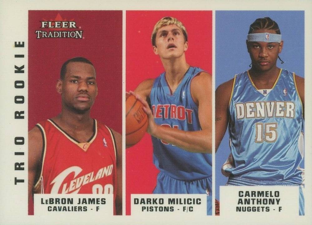 2003 Topps Rookie Matrix Anthony/Milicic/James # Basketball Card