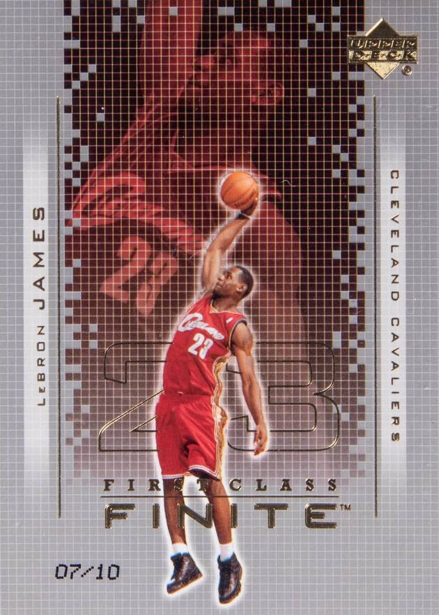 2003 Upper Deck Finite LeBron James #341 Basketball Card