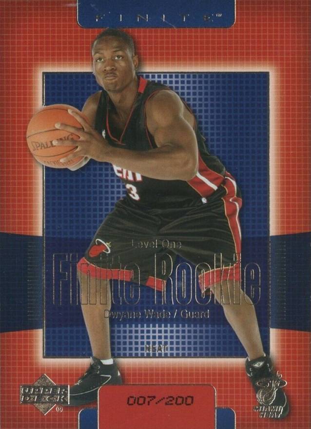 2003 Upper Deck Finite Dwyane Wade #239 Basketball Card