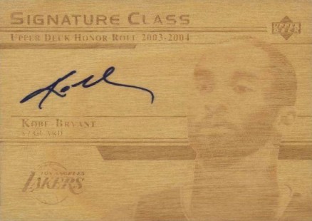 2003 Upper Deck Honor Roll Signature Class Kobe Bryant #SC12 Basketball Card