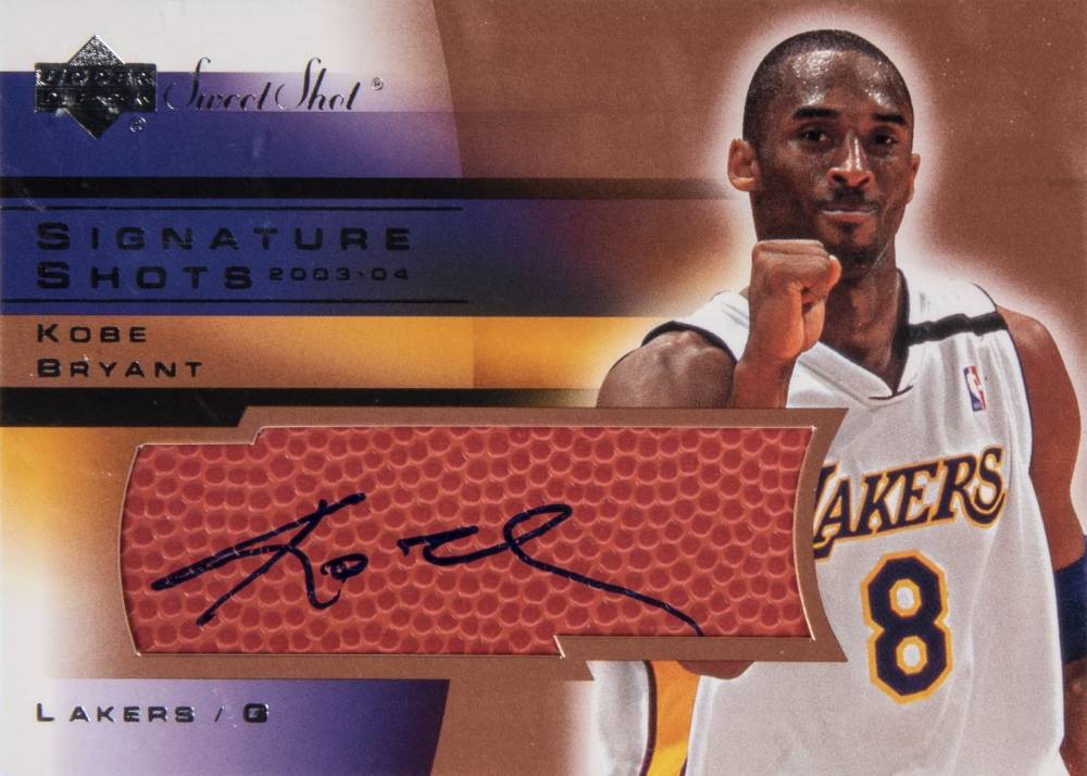 2003 Upper Deck Sweet Shot Signature Shots Kobe Bryant #KB Basketball Card