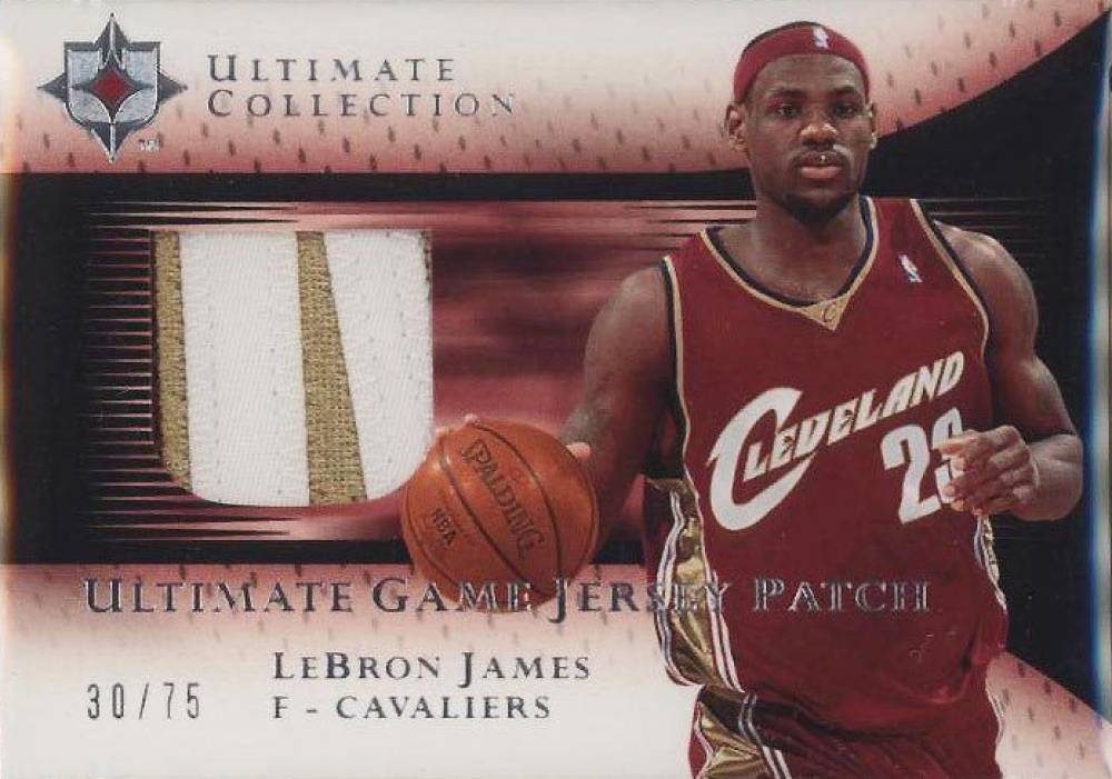 2005 Ultimate Collection Ultimate Game Jersey Patch LeBron James #UJPLJ Basketball Card