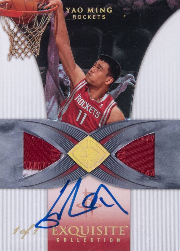 2006 Upper Deck Exquisite Collection Yao Ming #14-J Basketball Card