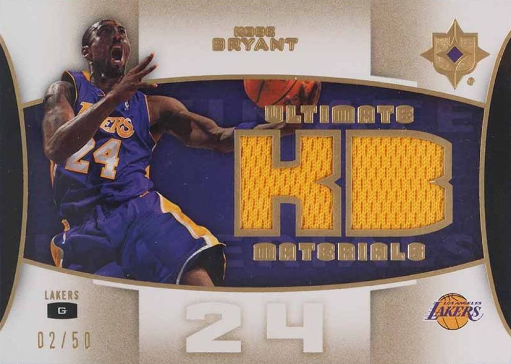 2007 Ultimate Collection Ultimate Materials Kobe Bryant #KB Basketball Card