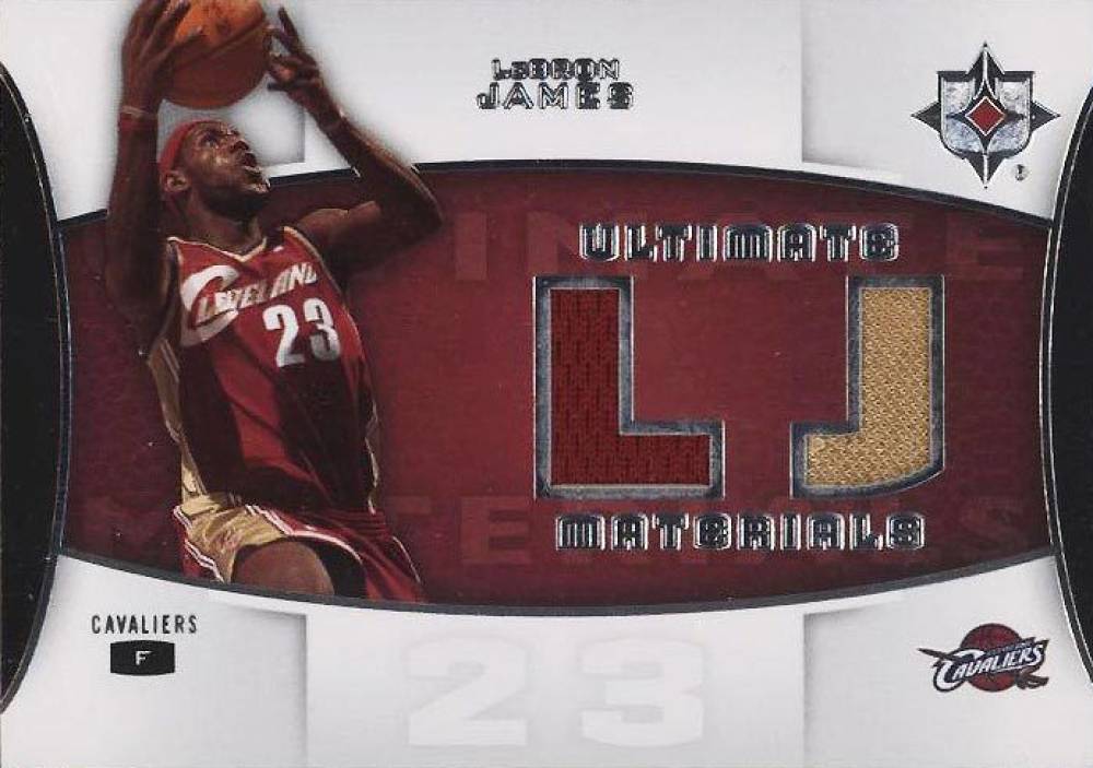 2007 Ultimate Collection Ultimate Materials LeBron James #LE Basketball Card