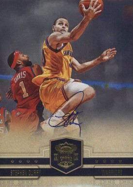2009 Panini Court Kings Jumbo Boxtoppers Autograph Stephen Curry #34 Basketball Card