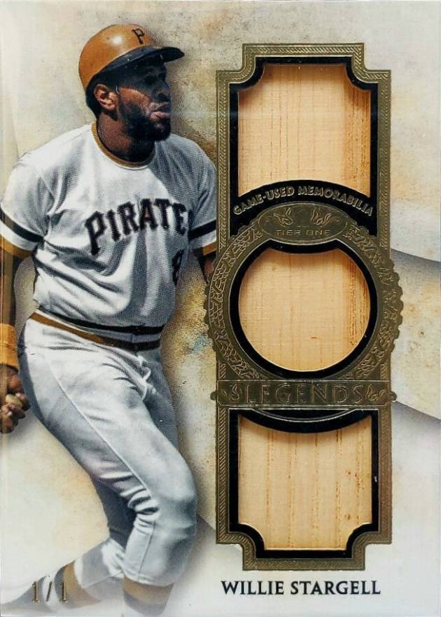 2017 Topps Tier One Legends Relics Willie Stargell #WS Baseball Card