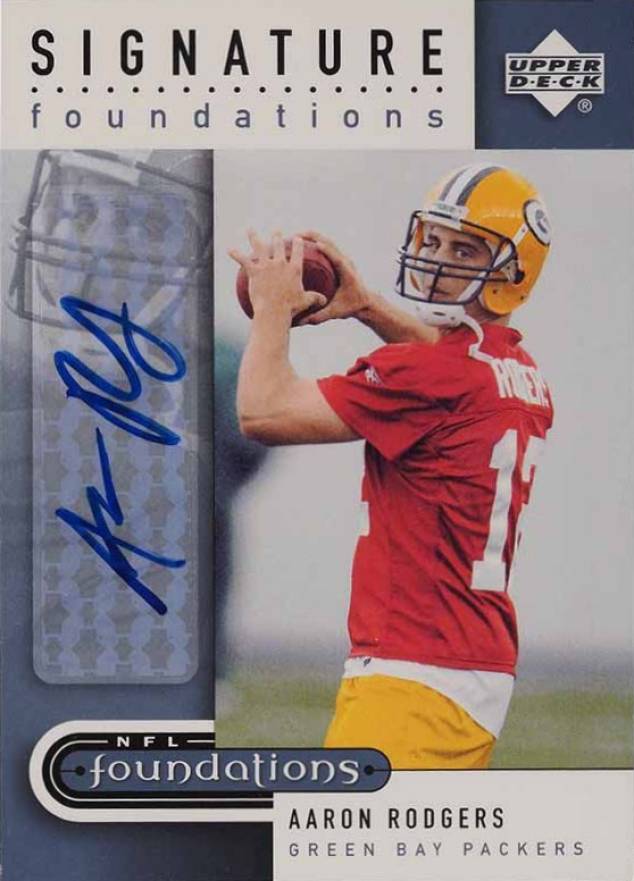 2005 UD Foundations Signature Foundations Aaron Rodgers #SF-AR Football Card