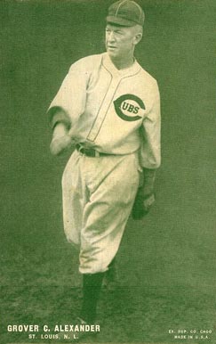 1927 Exhibits (Green Tint ; Set 6) Grover C. Alexander # Baseball Card