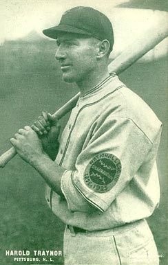 1927 Exhibits (Green Tint ; Set 6) Harold Traynor # Baseball Card