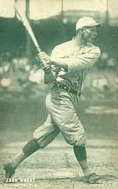 1927 Exhibits (Green Tint ; Set 6) Zach Wheat # Baseball Card