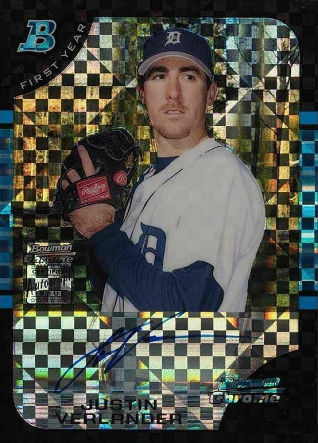 2005 Bowman Chrome Justin Verlander #331 Baseball Card