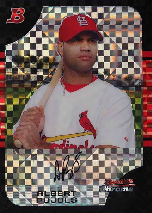 2005 Bowman Chrome Albert Pujols #105 Baseball Card