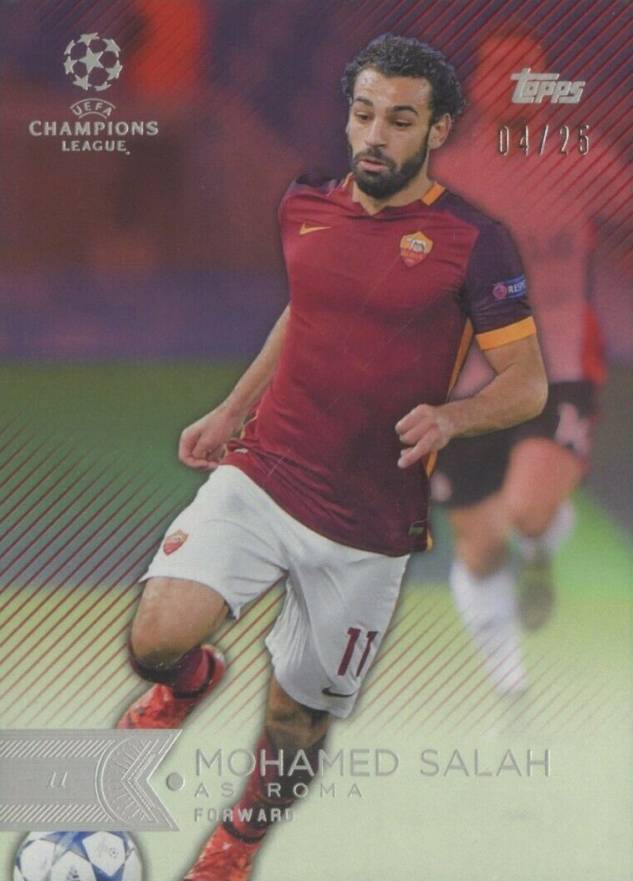 2015 Topps UEFA Champions League Showcase Mohamed Salah #118 Soccer Card