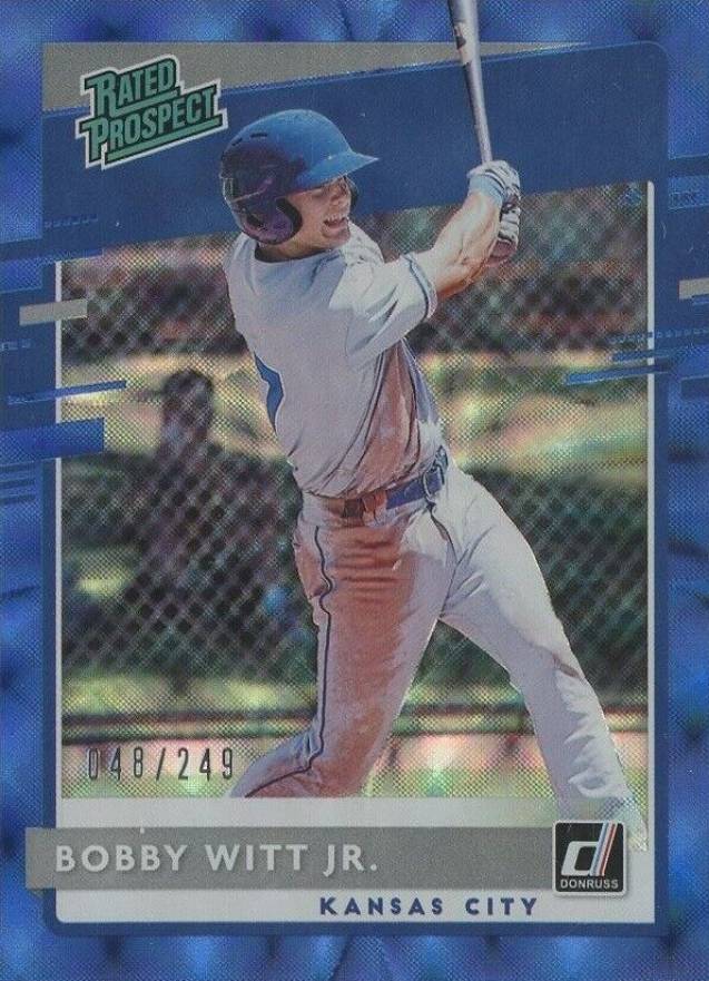 2020 Panini Donruss Rated Prospects Bobby Witt Jr. #RP2 Baseball Card