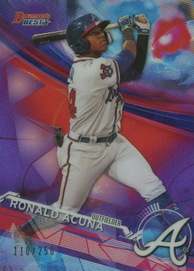 2017 Bowman's Best Top Prospects Ronald Acuna #TP-10 Baseball Card