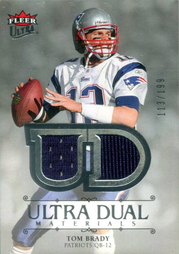 2007 Ultra Dual Materials Tom Brady #UDM-TB2 Football Card
