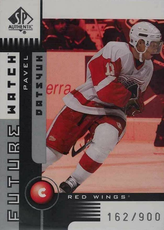 2001 SP Authentic  Pavel Datsyuk #145 Hockey Card