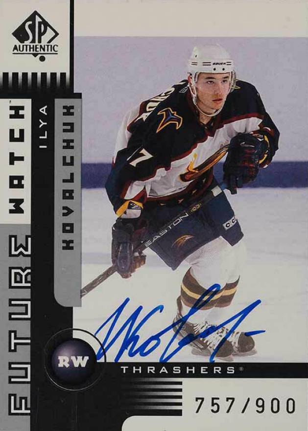 2001 SP Authentic  Ilya Kovalchuk #175 Hockey Card