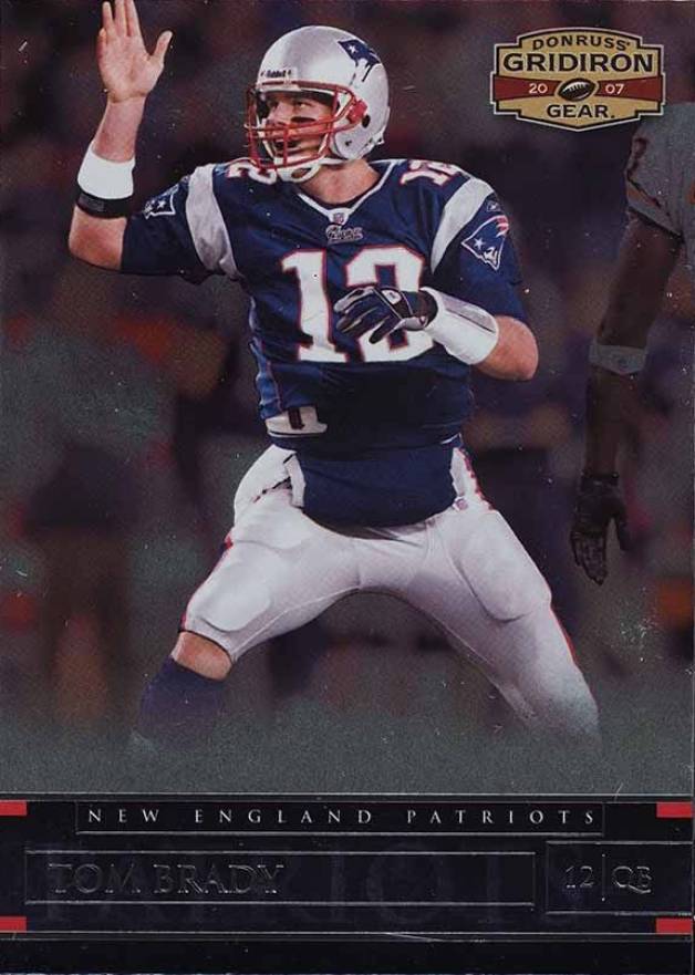 2007 Donruss Gridiron Gear Tom Brady #57 Football Card