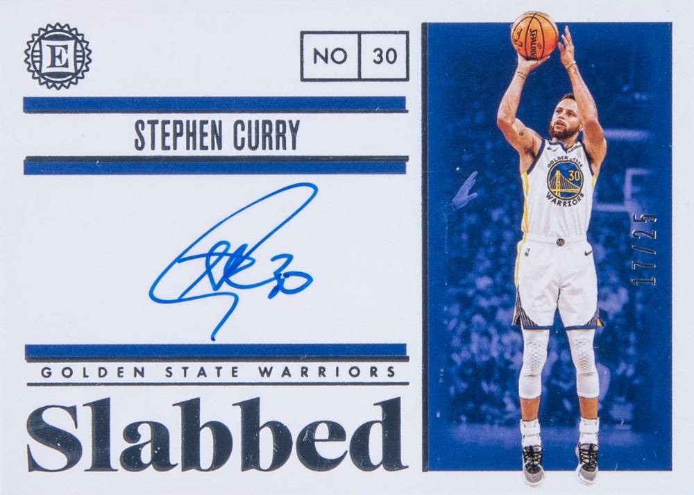 2019 Panini Encased Slabbed Signatures Stephen Curry #SLSCY Basketball Card