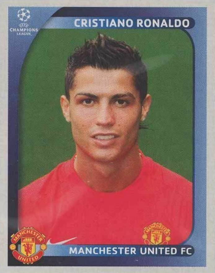 2008 Panini UEFA Champions League Stickers Cristiano Ronaldo #23 Soccer Card