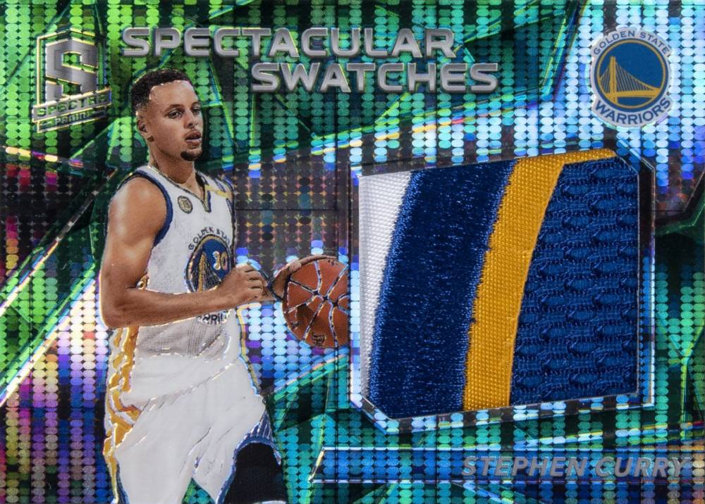 2016 Panini Spectra Spectacular Swatches Stephen Curry #20 Basketball Card