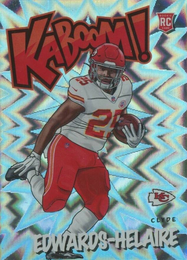 2020 Panini Absolute Kaboom! Clyde Edwards-Helaire #KCE1 Football Card