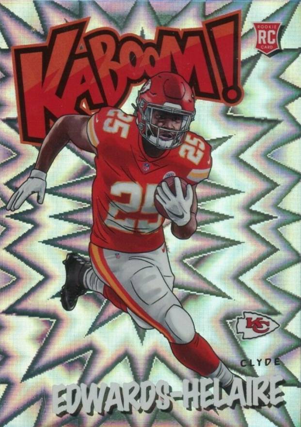 2020 Panini Absolute Kaboom! Clyde Edwards-Helaire #KCE2 Football Card