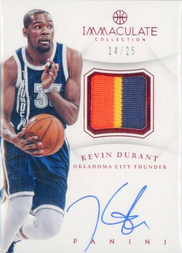 2012 Panini Immaculate Collection Autograph Patch Kevin Durant #AP-KD Basketball Card