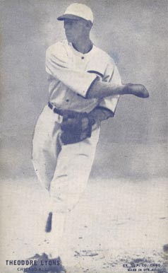 1928 Exhibits Blue Set 7 Theodore Lyons #35 Baseball Card