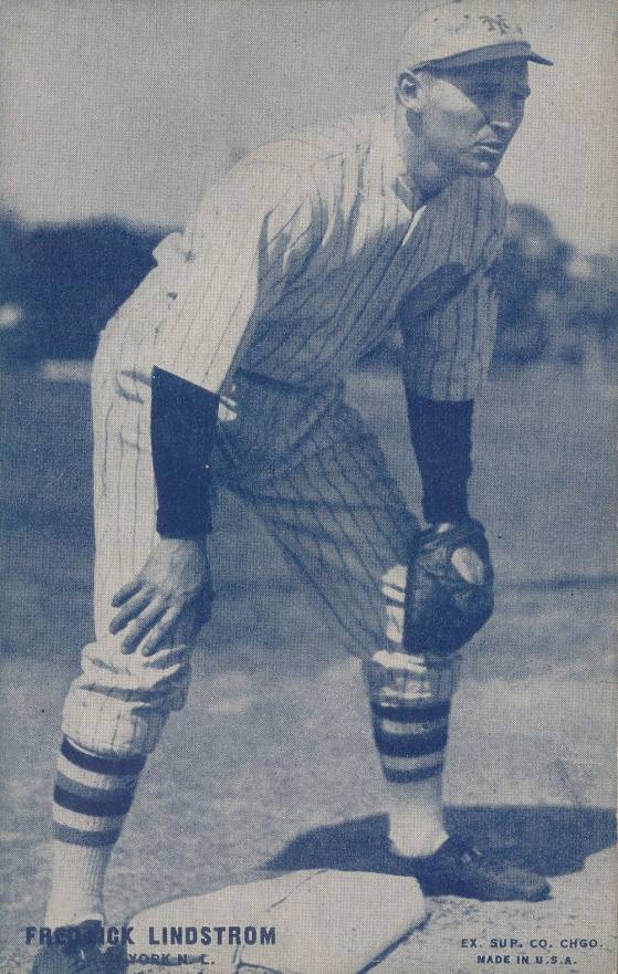 1928 Exhibits Blue Set 7 Fredrick Lindstrom # Baseball Card