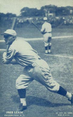 1928 Exhibits Blue Set 7 Fred Leach # Baseball Card